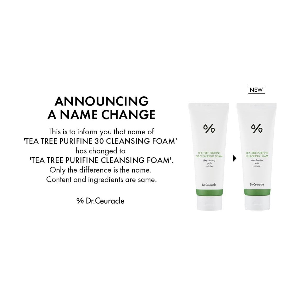 Dr.Ceuracle - Tea Tree Purifine 30 Cleansing Foam 150g