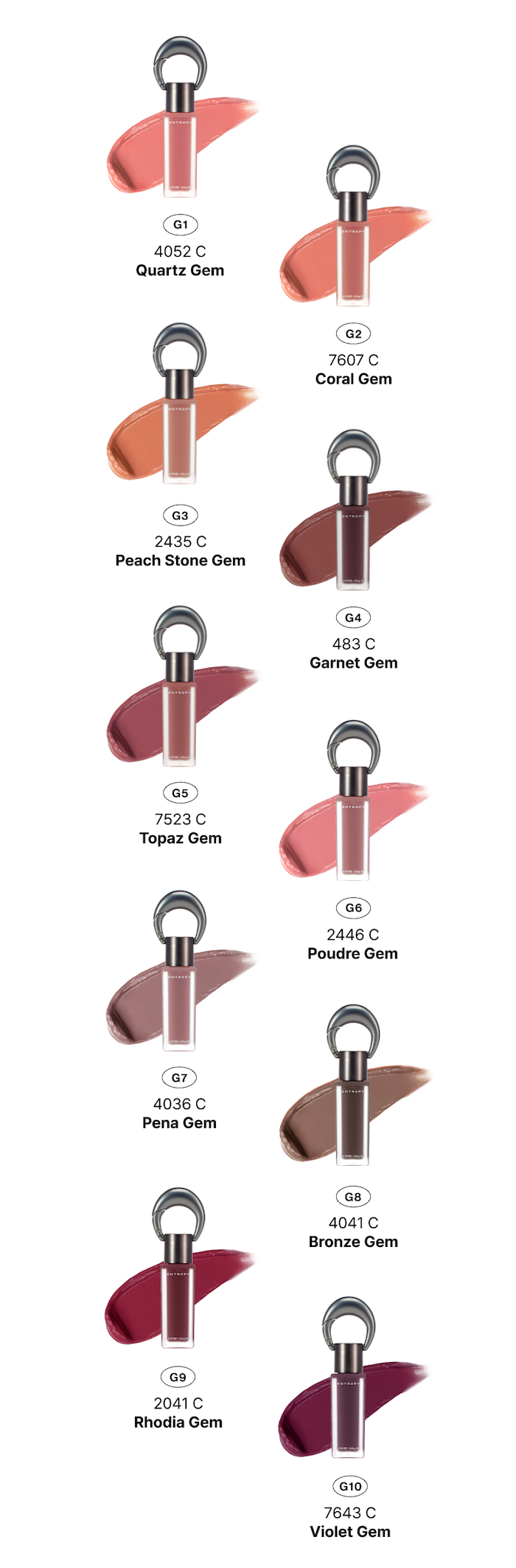 ENTROPY - CHARM TINT Blurry Base Line - 10 Colors