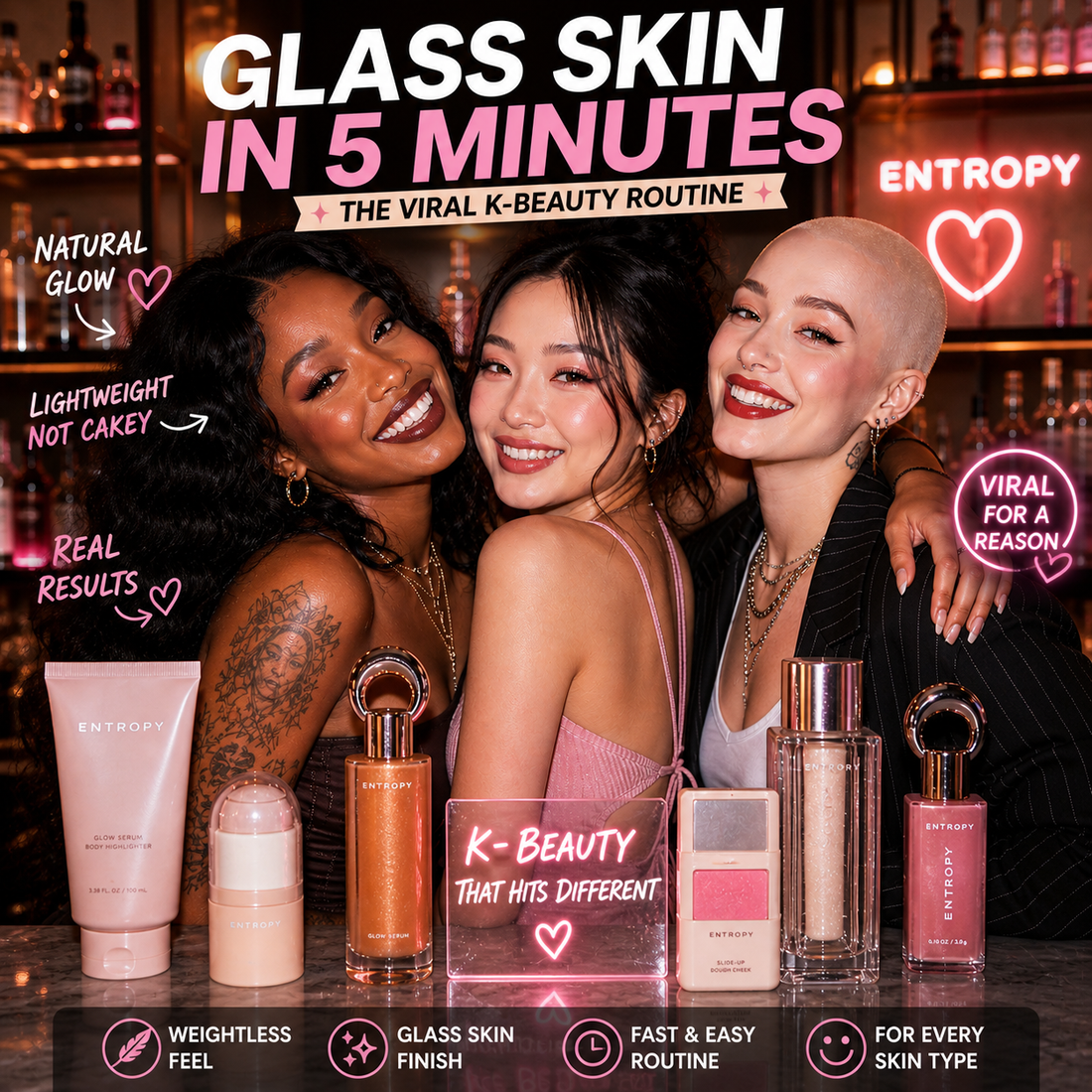 How to Get Glass Skin with Korean Makeup (ENTROPY Routine That Actually Works)