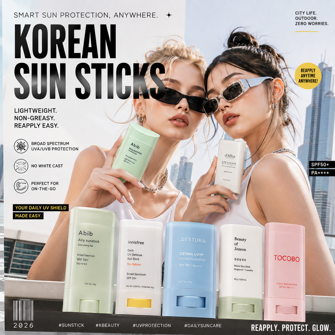 Korean Sun Sticks: How to Use Them & the Best Picks for 2026 (SPF That You’ll Actually Reapply)