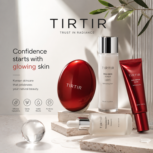 TIRTIR Cushion Guide: Red vs AI Filter vs Crystal Mesh vs Aura — Which One Is Right for You?