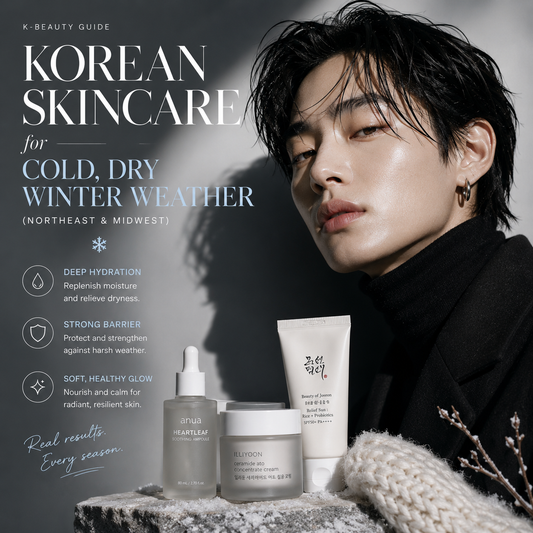 Korean skincare for cold, dry winter weather and barrier care