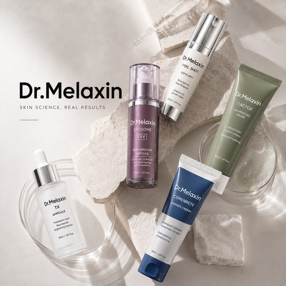 Dr.Melaxin, Honestly: Which Line You Actually Need (Exosome, Peel Shot, Cactox, Cemenrete & TX)