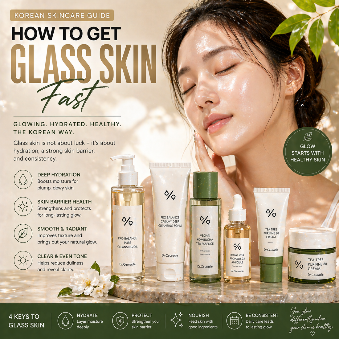 How to Get Glass Skin Fast (Korean Skincare Routine That Actually Works)