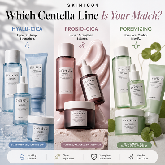 Which SKIN1004 Centella Line Do You Need? Hyalu-Cica vs Probio-Cica vs Poremizing