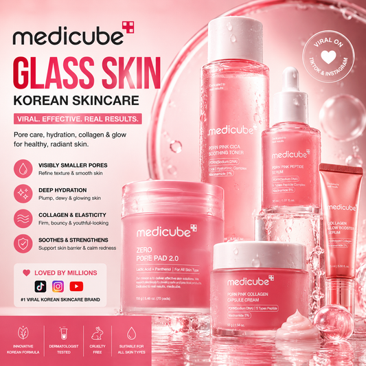 Medicube Korean Skincare: Viral Korean Beauty Products for Glass Skin, Pore Care & Hydrated Glow