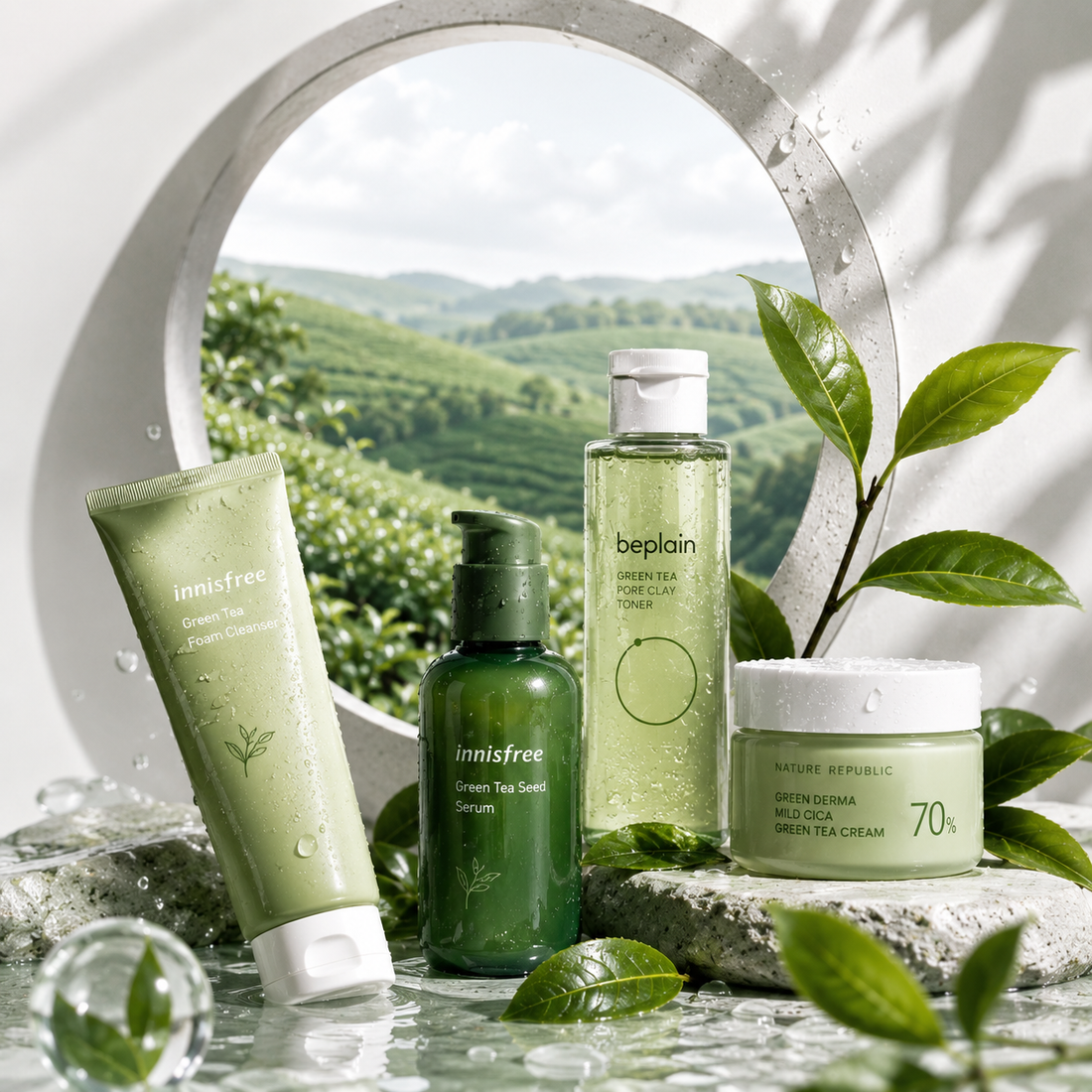 Green Tea for Skin: The Complete Korean Guide (EGCG Benefits, Routine & Best Products)