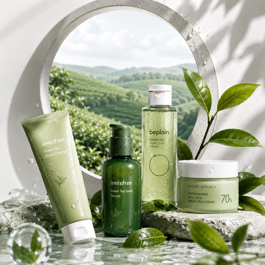 Green Tea for Skin: The Complete Korean Guide (EGCG Benefits, Routine & Best Products)