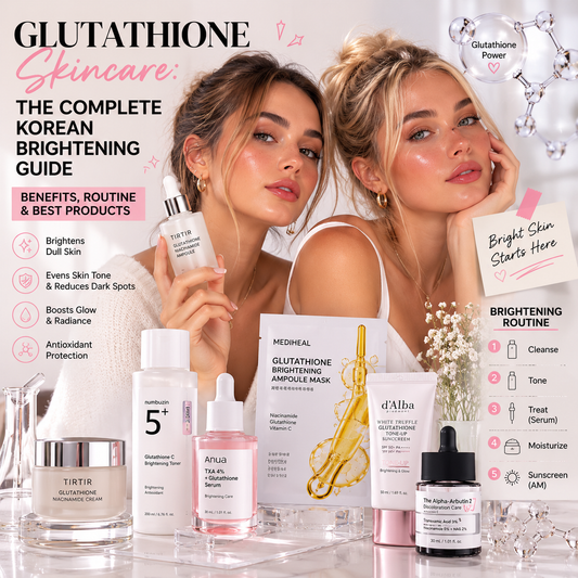 Glutathione Skincare: The Complete Korean Brightening Guide (Benefits, Routine & Best Products)