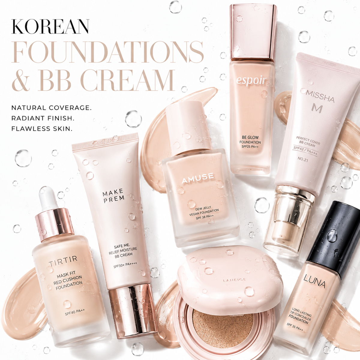 Korean Foundations & BB Cream