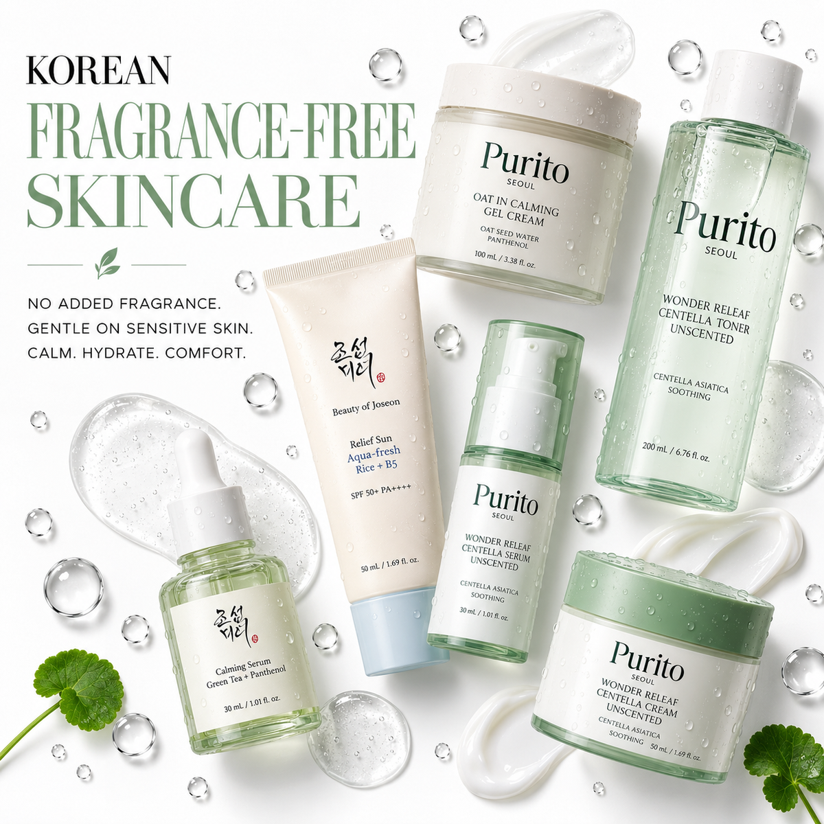 Fragrance-Free Korean Skincare