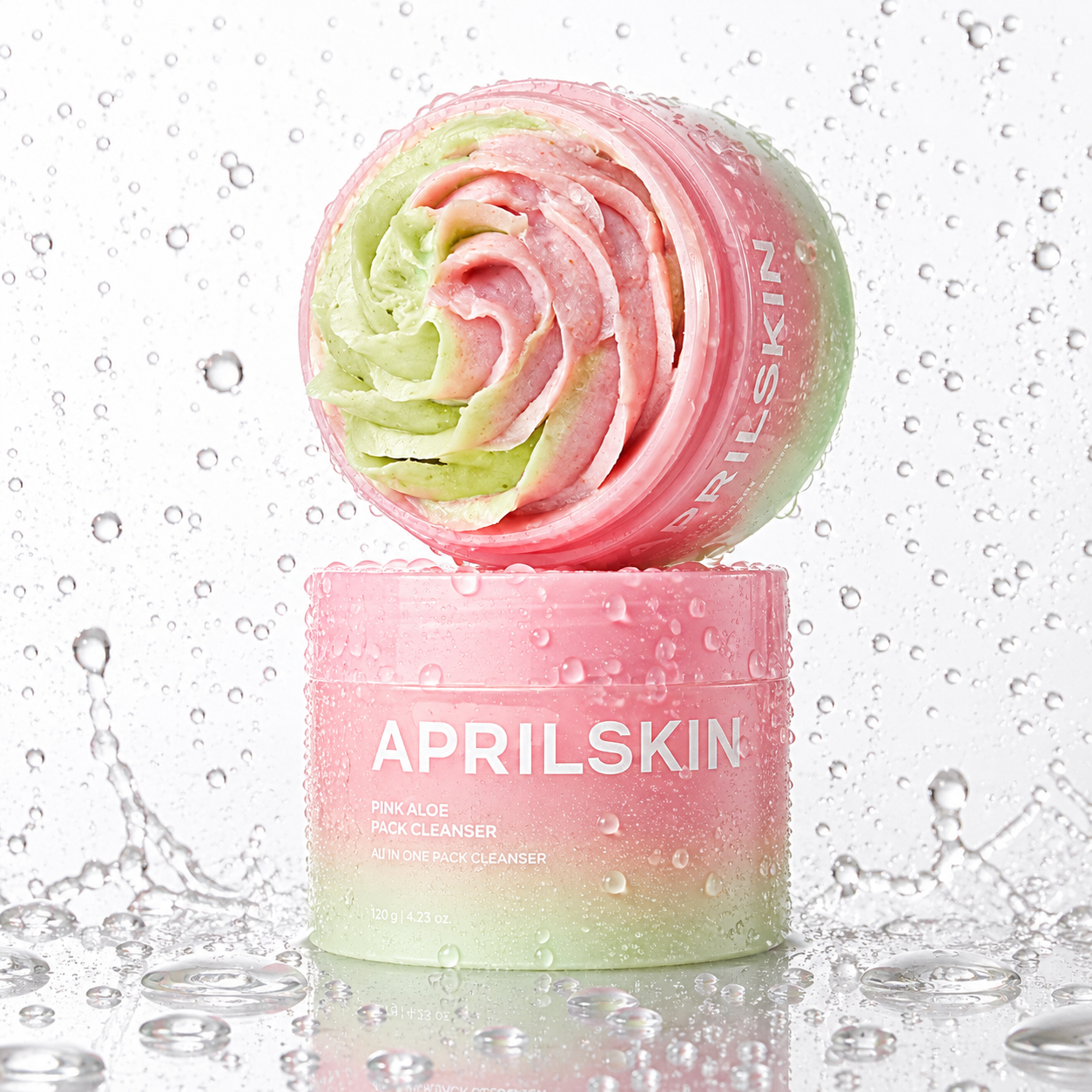 APRILSKIN - Pink Aloe Mask-to-Foam Soothing Cleanser 120g