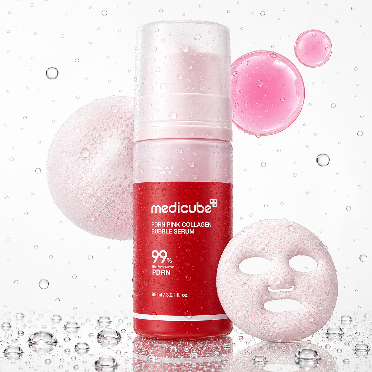 Medicube - PDRN Pink Collagen Bubble Serum 95ml ml