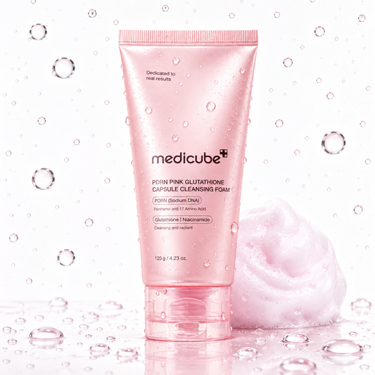 medicube - PDRN Pink Glutathione Capsule Cleansing Foam 120g
