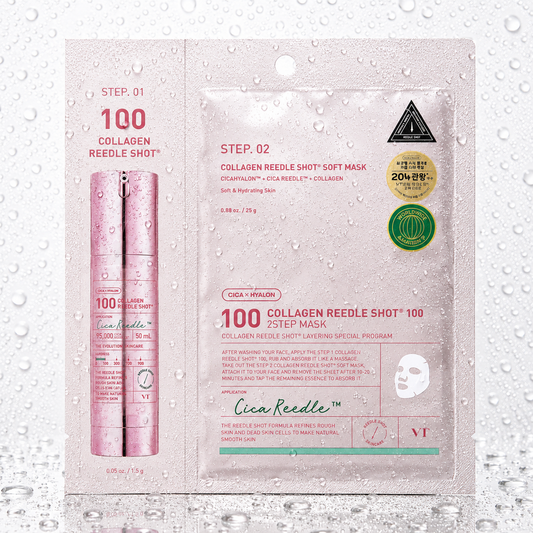 VT Cosmetics - COLLAGEN Reedles Shot 100hL 2 STEP MASK