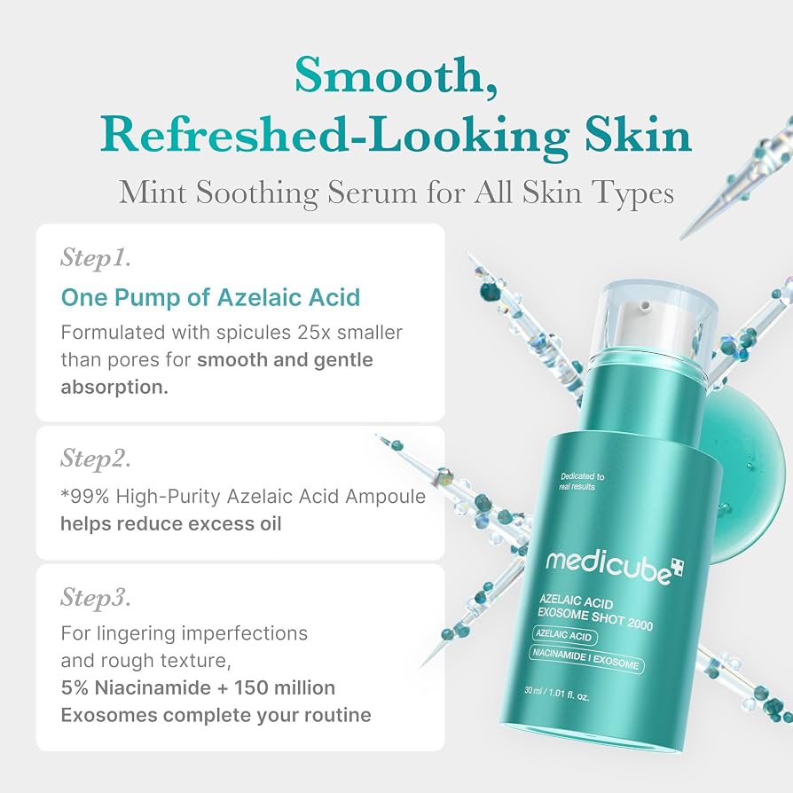 medicube - Exosome Shot Azelaic Acid 2,000 PPM Spicule Facial Serum 30ml