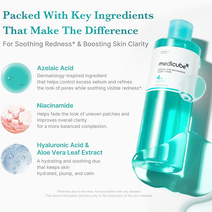 medicube - Azelaic Acid Niacinamide Clarifying Toner 250ml