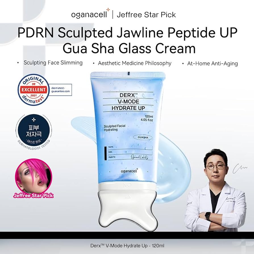oganacell - PDRN Sculpted Jawline Peptide Up Gua Sha Glass Cream 120ml