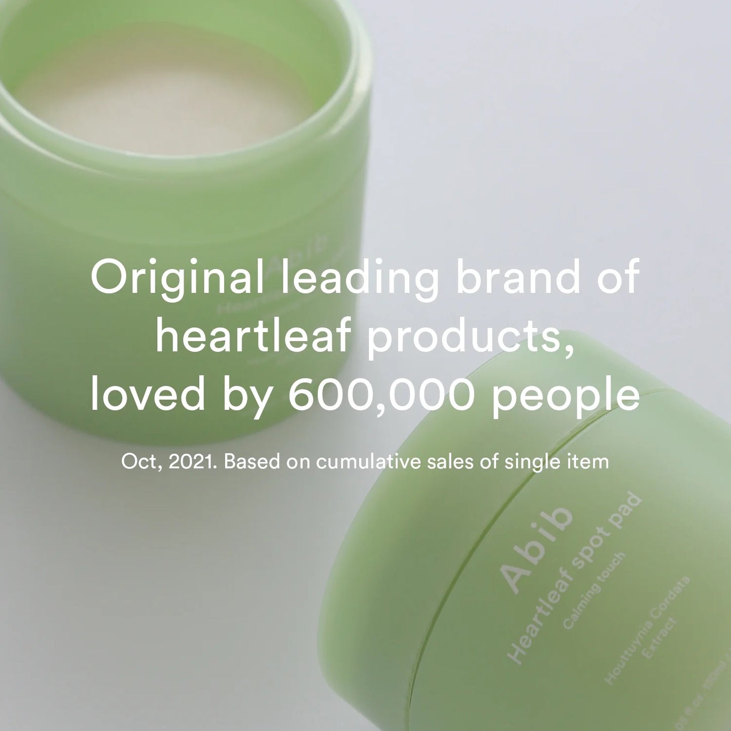 Abib - Coussinets anti-taches Heartleaf, effet apaisant, 150 ml, 80 coussinets