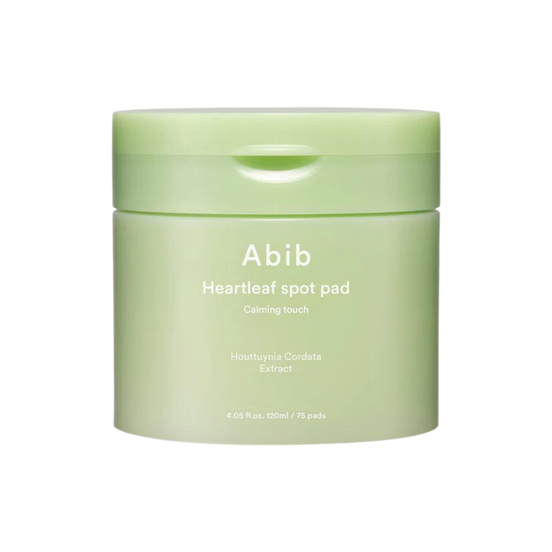 Abib - Coussinets anti-taches Heartleaf, effet apaisant, 150 ml, 80 coussinets
