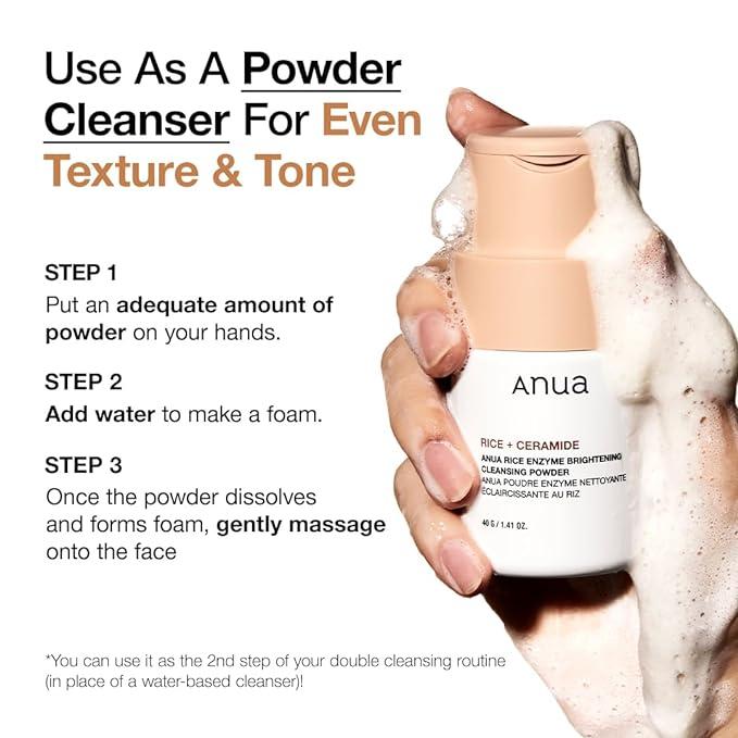 Anua - Rice Enzyme Brightening Cleansing Powder 40g