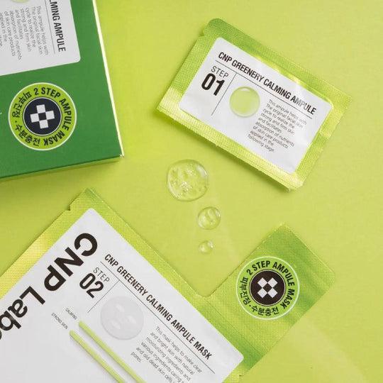 CNP Laboratory - 2-Step Greenery Calming Ampule Mask 5ea