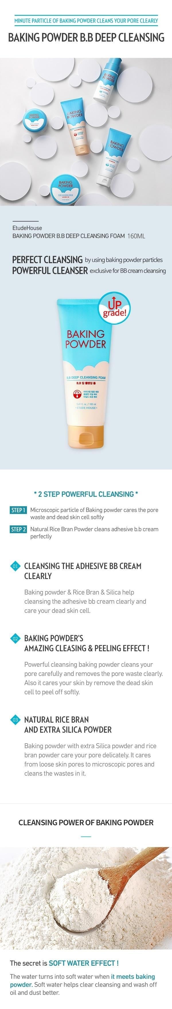 Etude House - Baking Powder B.B Deep Cleansing Foam 160ml