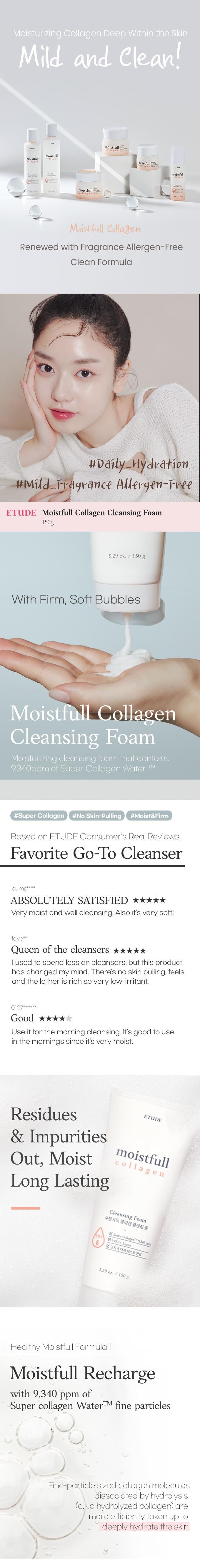 Etude House - Moistfull Collagen Cleansing Foam 150ml