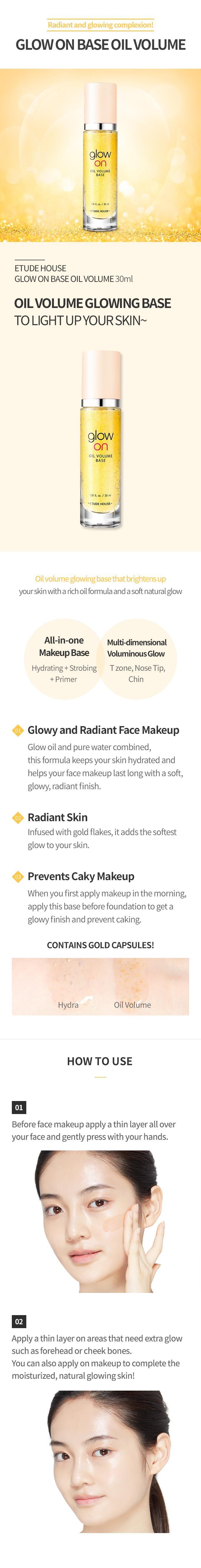 Etude House - Glow On Base Oil Volume 30ml