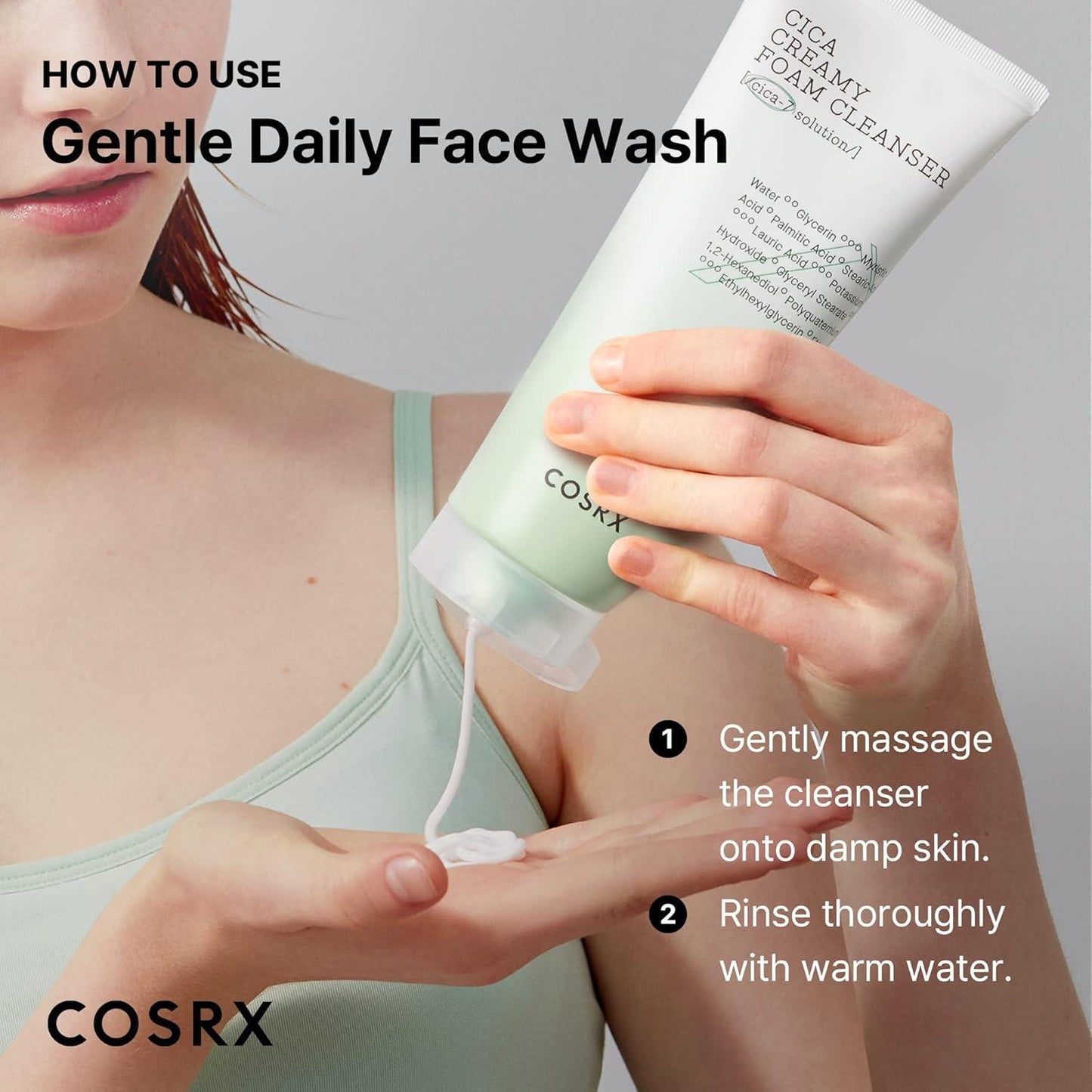 COSRX - Pure Fit Cica Creamy Foam Cleanser 150ml