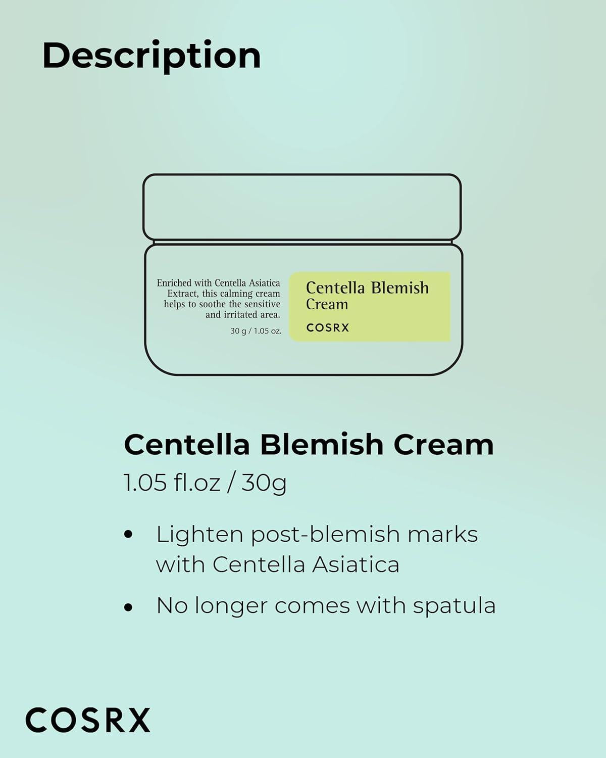 COSRX - Centella Blemish Cream 30ml