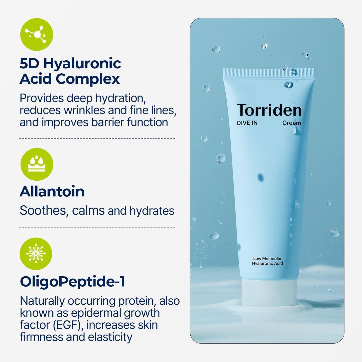 Torriden - DIVE IN Low Molecular Hyaluronic Acid Cream 80ml