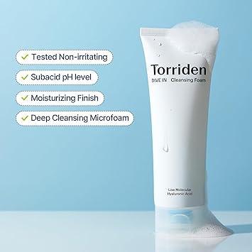 Torriden - DIVE IN Low Molecular Hyaluronic Acid Cleansing Foam 150ml