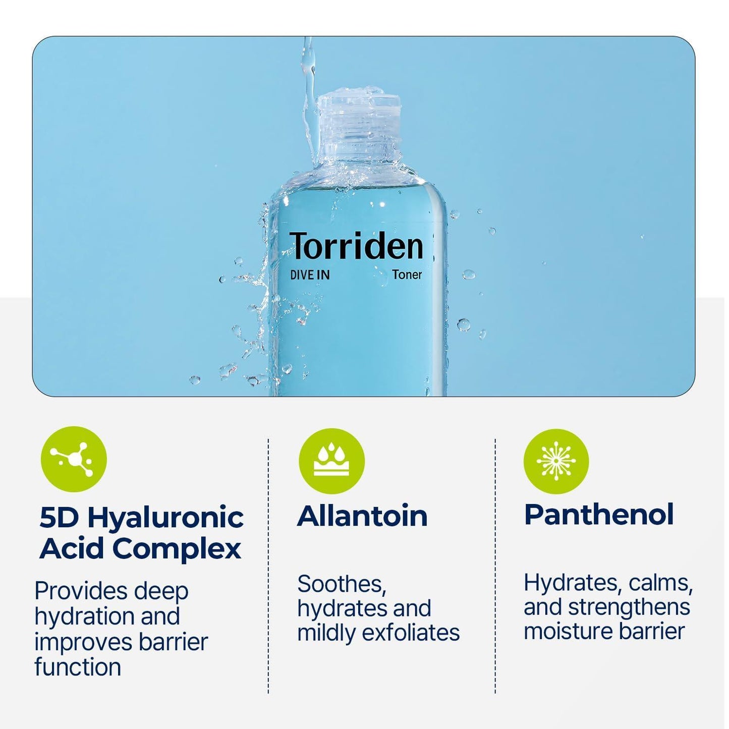 Torriden - DIVE IN Low Molecular Hyaluronic Acid Toner 300ml