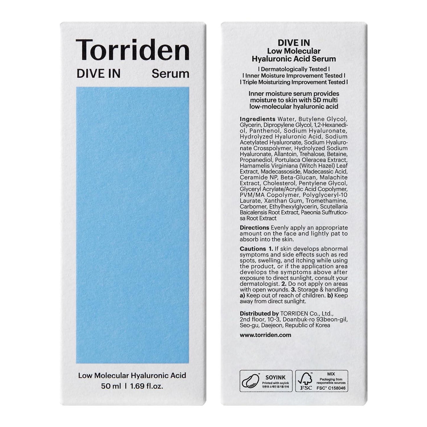 Torriden - DIVE IN Low Molecular Hyaluronic Acid Serum 50ml