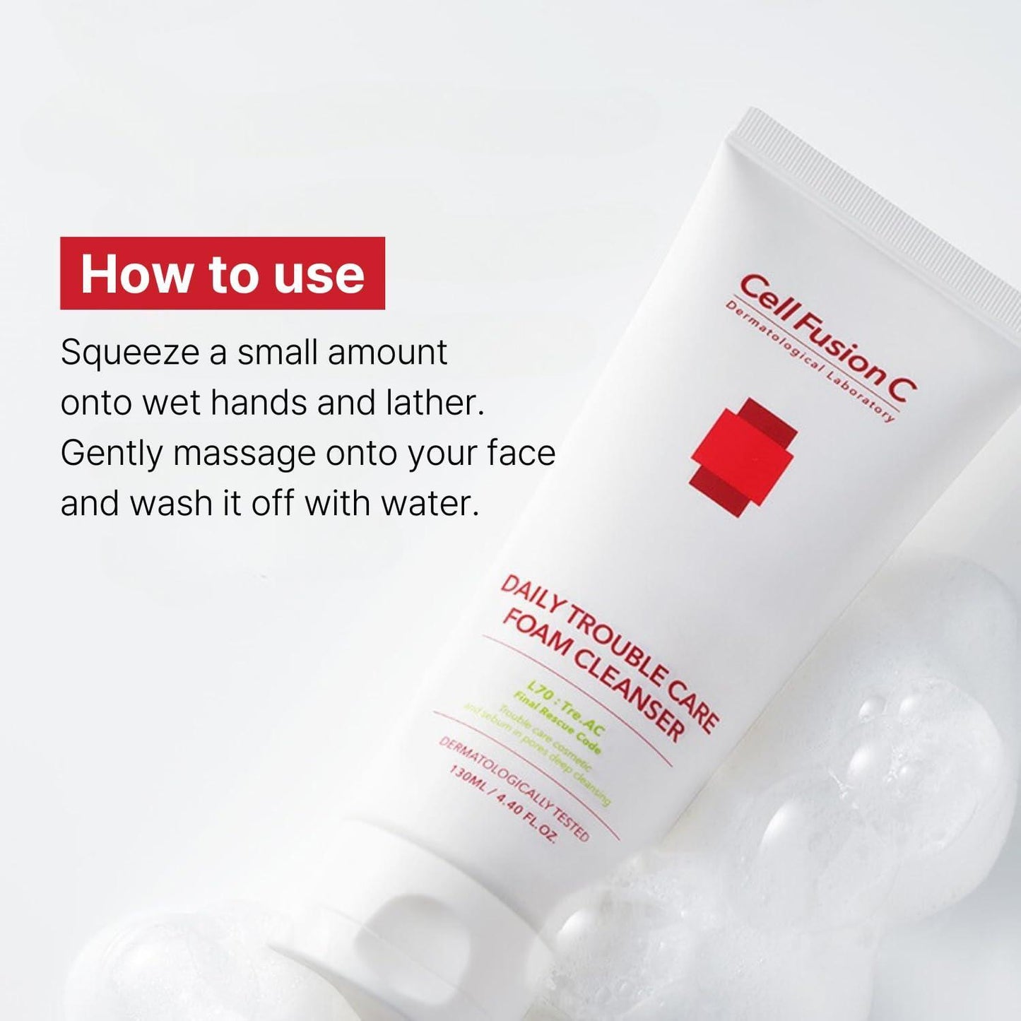 Cell Fusion C - TRE.AC Daily Trouble Care Foam Cleanser - 130ml
