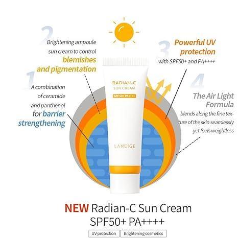 Laneige - RADIAN-C SUNCREAM 50ml (SPF50+)