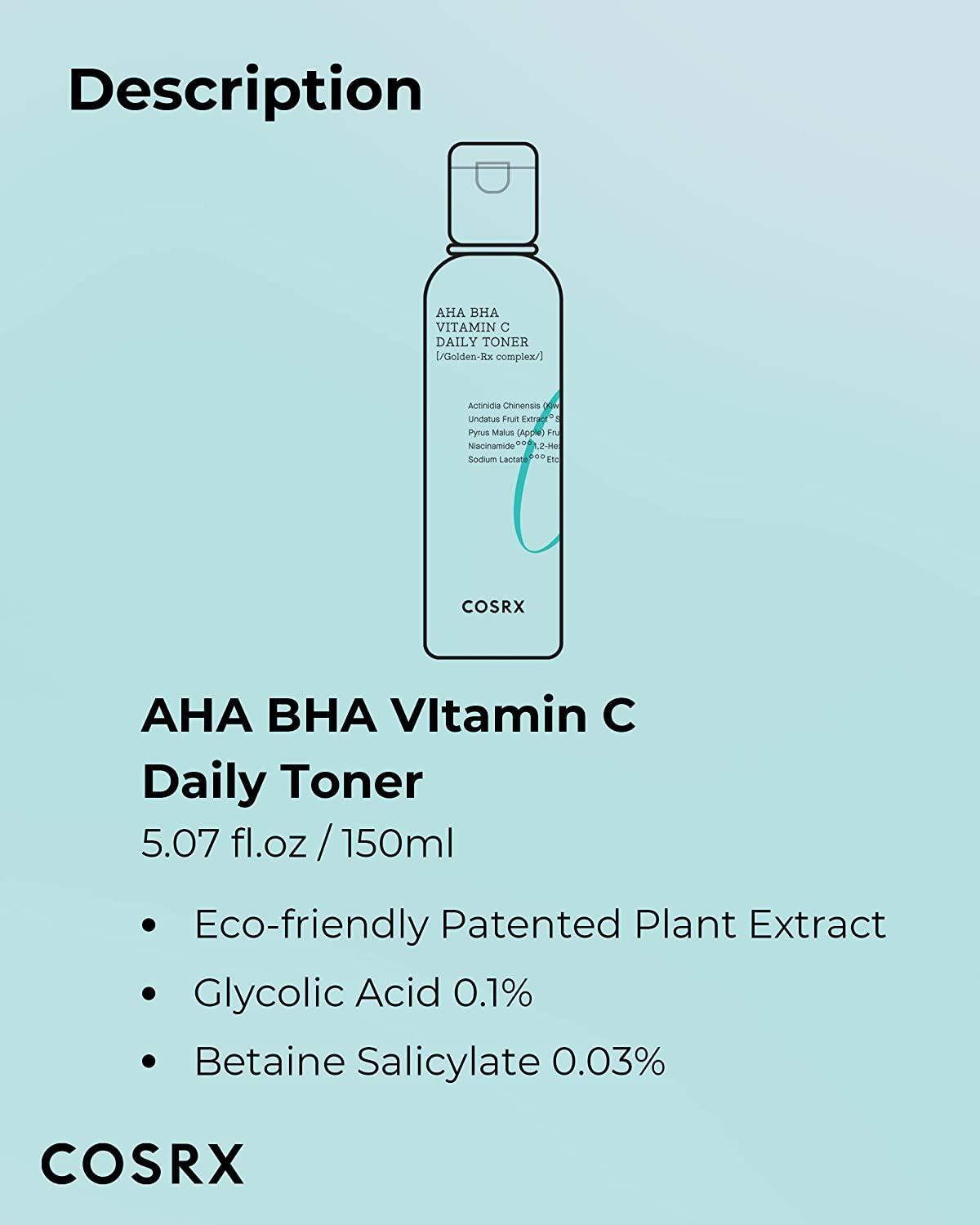 COSRX - Refresh AHA BHA Vitamin C Daily Toner 280ml