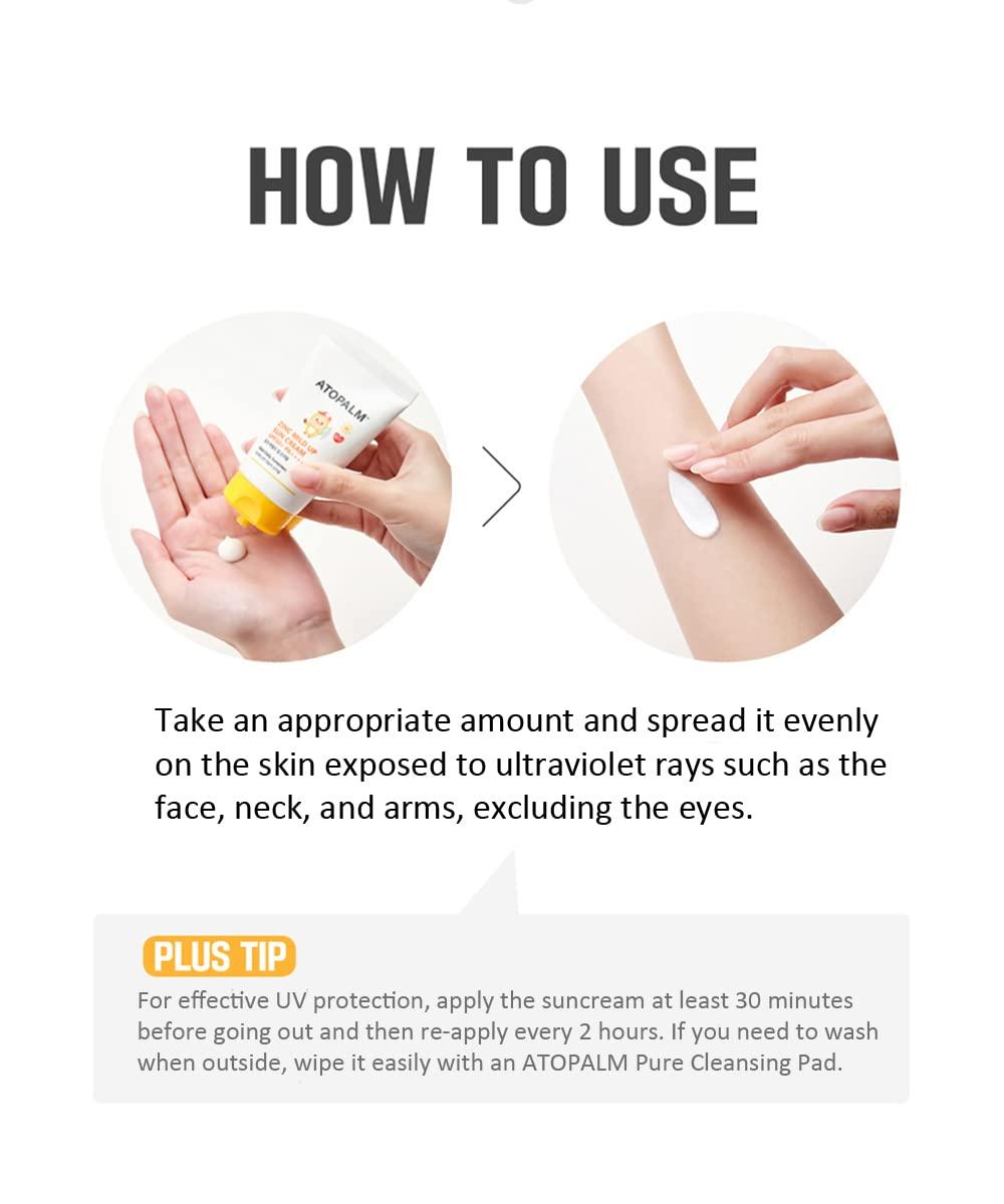 ATOPALM - Zinc Mild Up Sun Cream SPF50+ PA++++ 65g