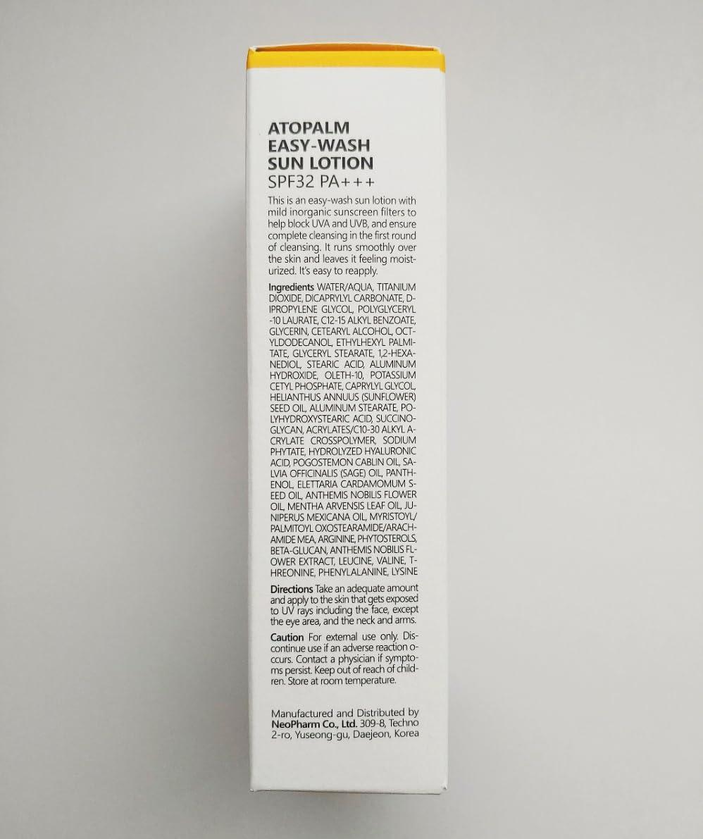 ATOPALM - Easy-Wash Sun Lotion SPF32 PA+++ 60ml