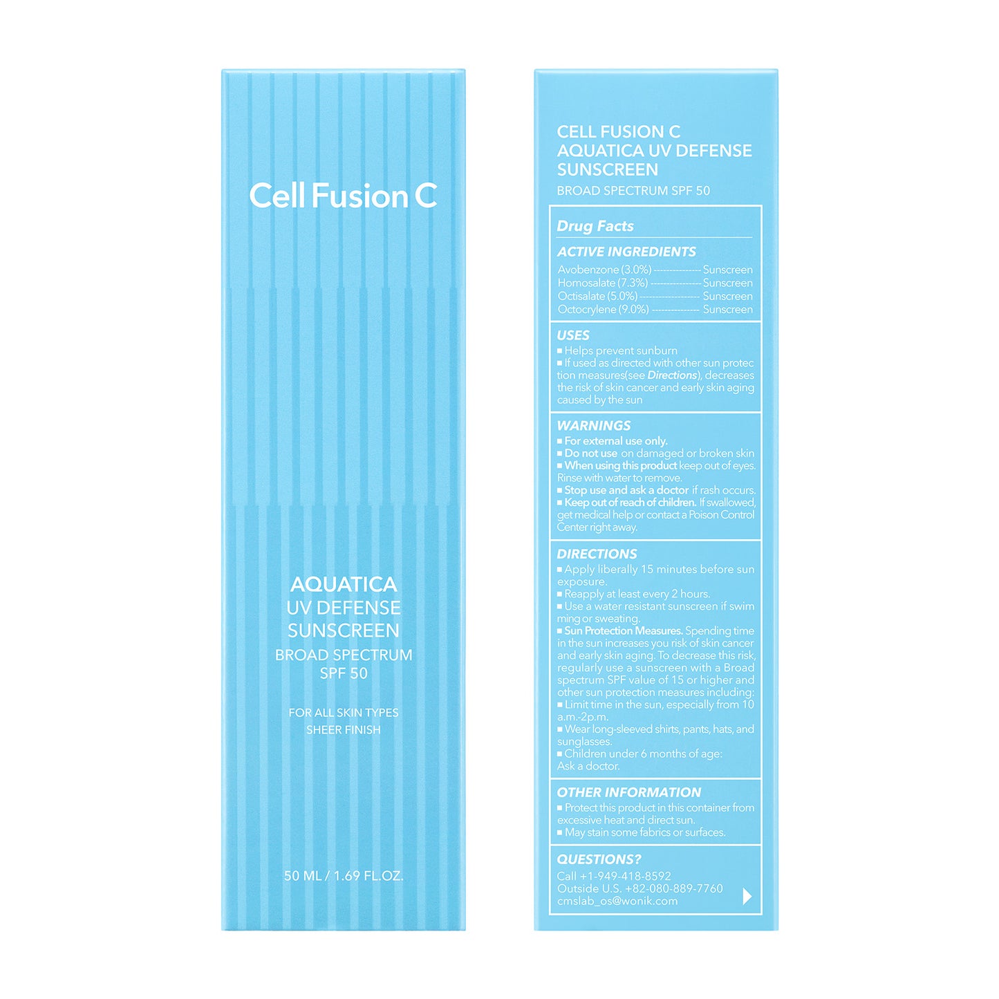 Cell Fusion C - Aquatica UV Defense Sunscreen OTC 50ml