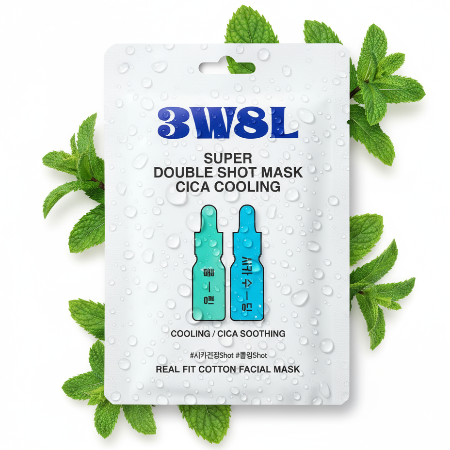 3W8L - Super Double Shot Mask Cica Cooling 27ml