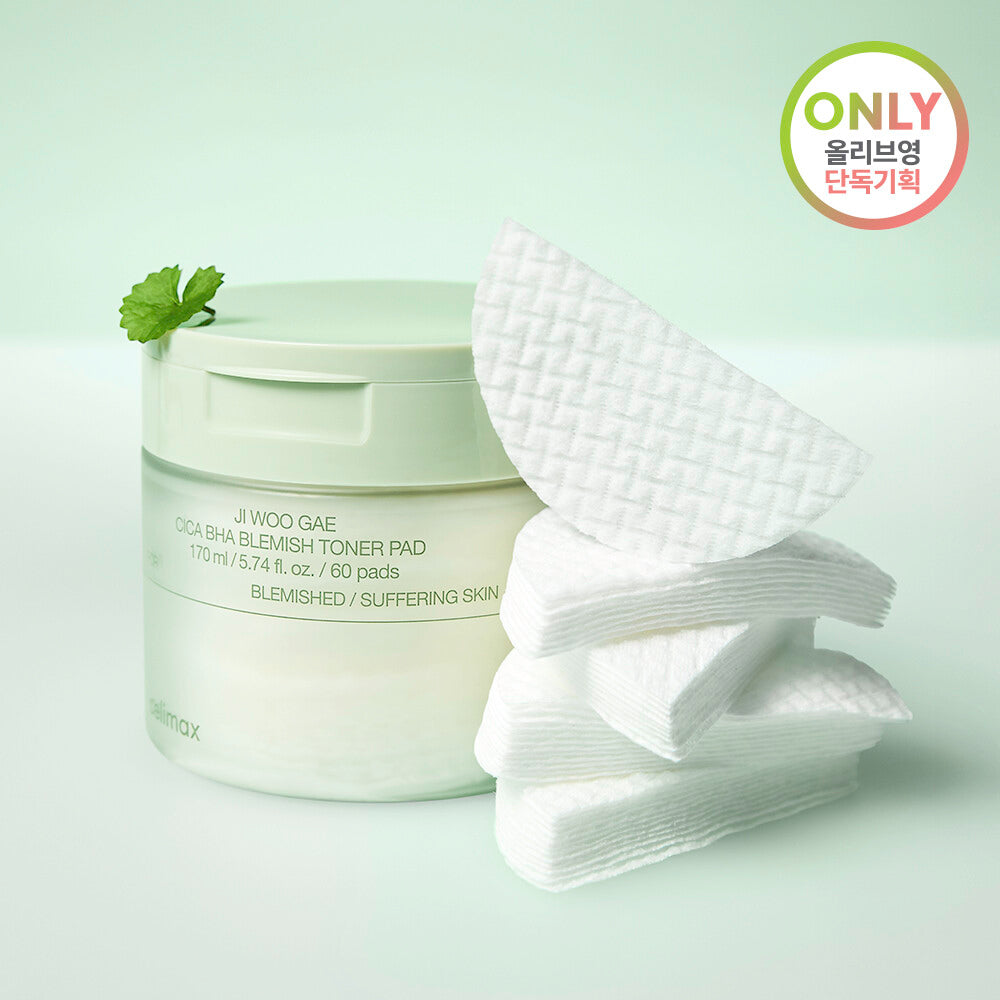 celimax - Ji Woo Gae Cica BHA Blemish Toner Pad 60pad