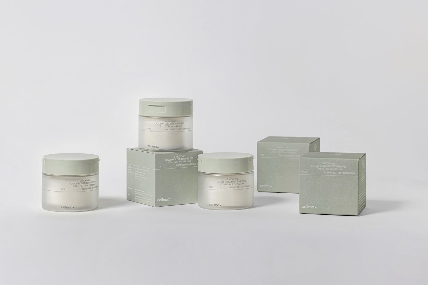 celimax - Ji Woo Gae Cica BHA Blemish Toner Pad 60pad