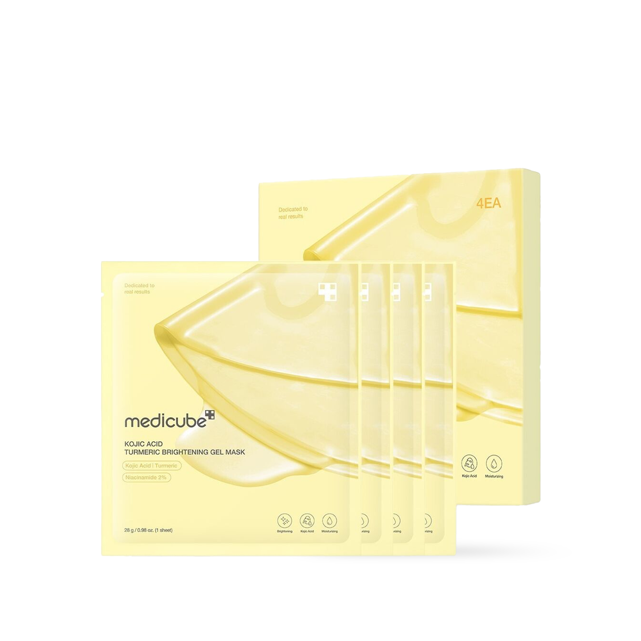 Medicube - Kojic Acid Turmeric Brightening Gel Mask 4EA