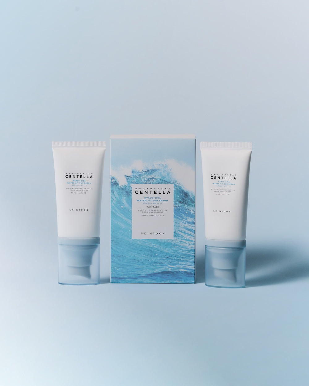 Skin1004 - Madagascar Centella Hyalu-Cica Water-Fit Sun Serum Twin Pack 50ml*2