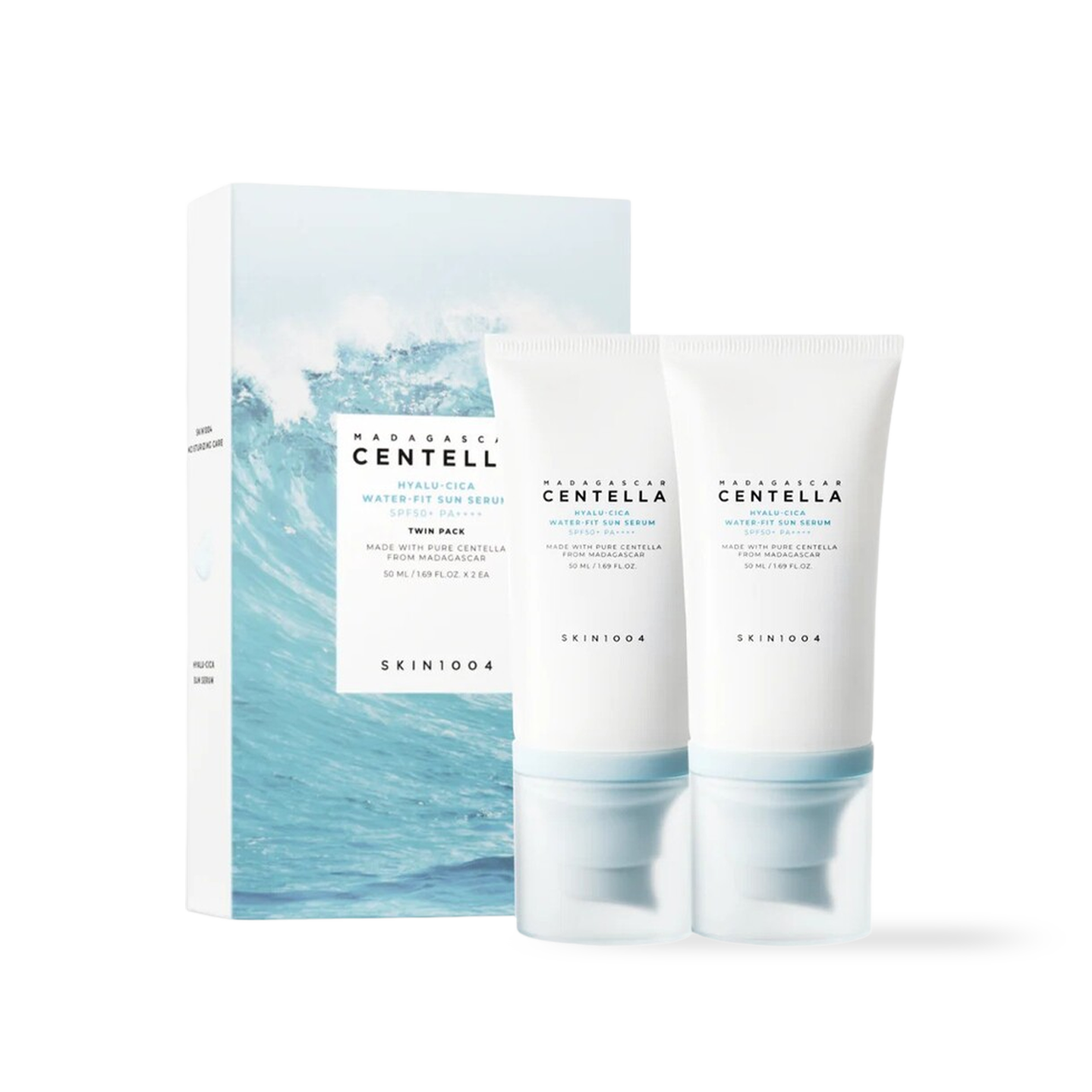 Skin1004 - Madagascar Centella Hyalu-Cica Water-Fit Sun Serum Twin Pack 50ml*2