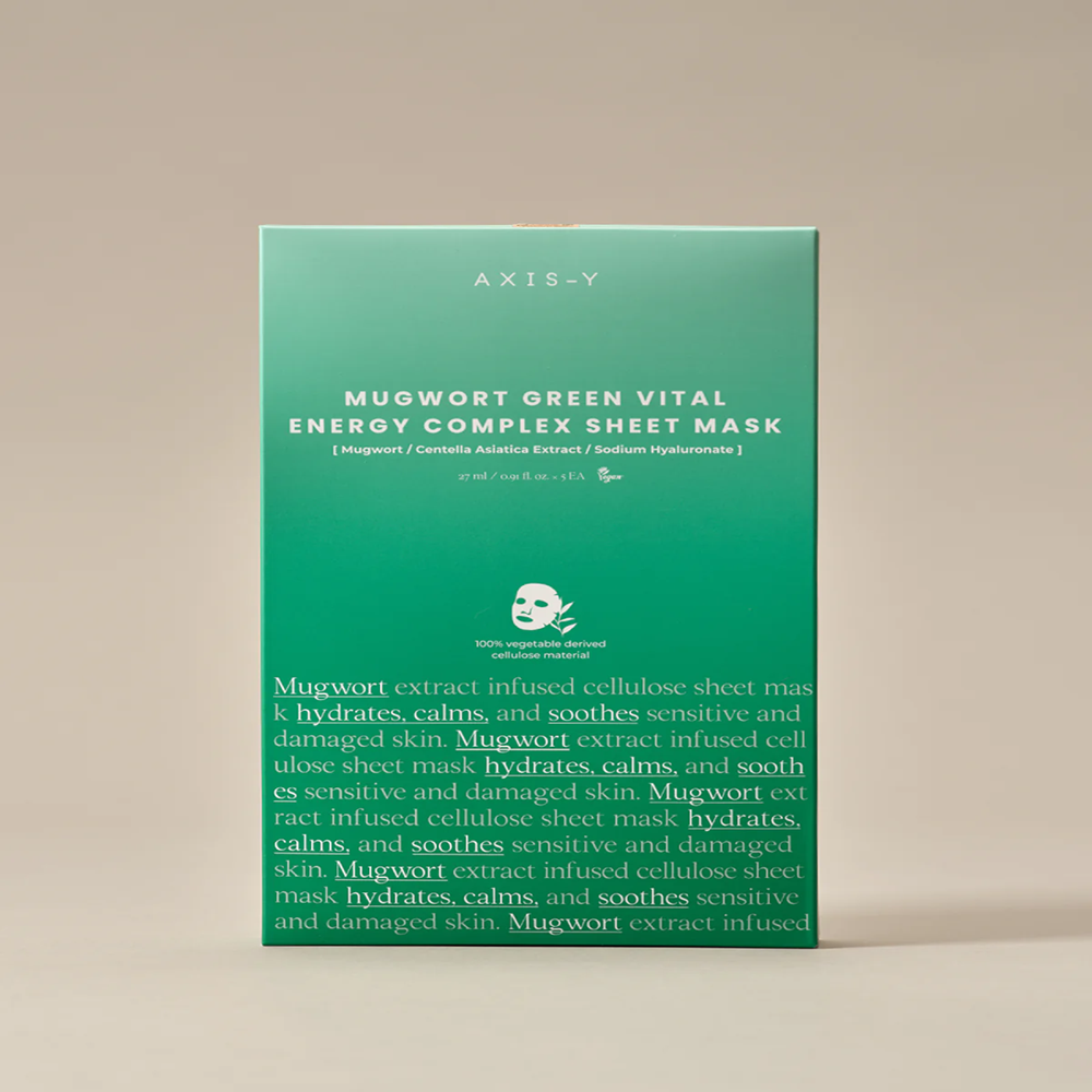 AXIS-Y - Mugwort Green Vital Energy Complex Sheet Mask 27ml