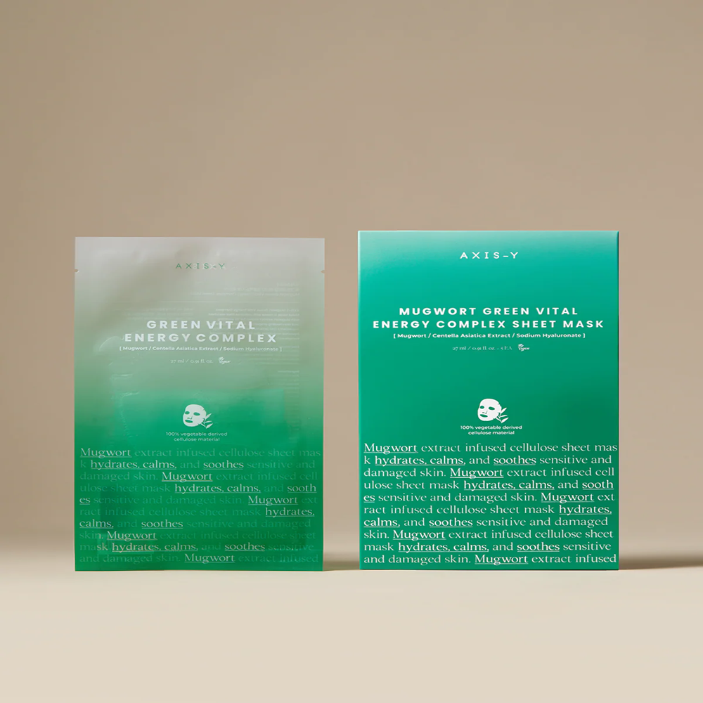 AXIS-Y - Mugwort Green Vital Energy Complex Sheet Mask 27ml