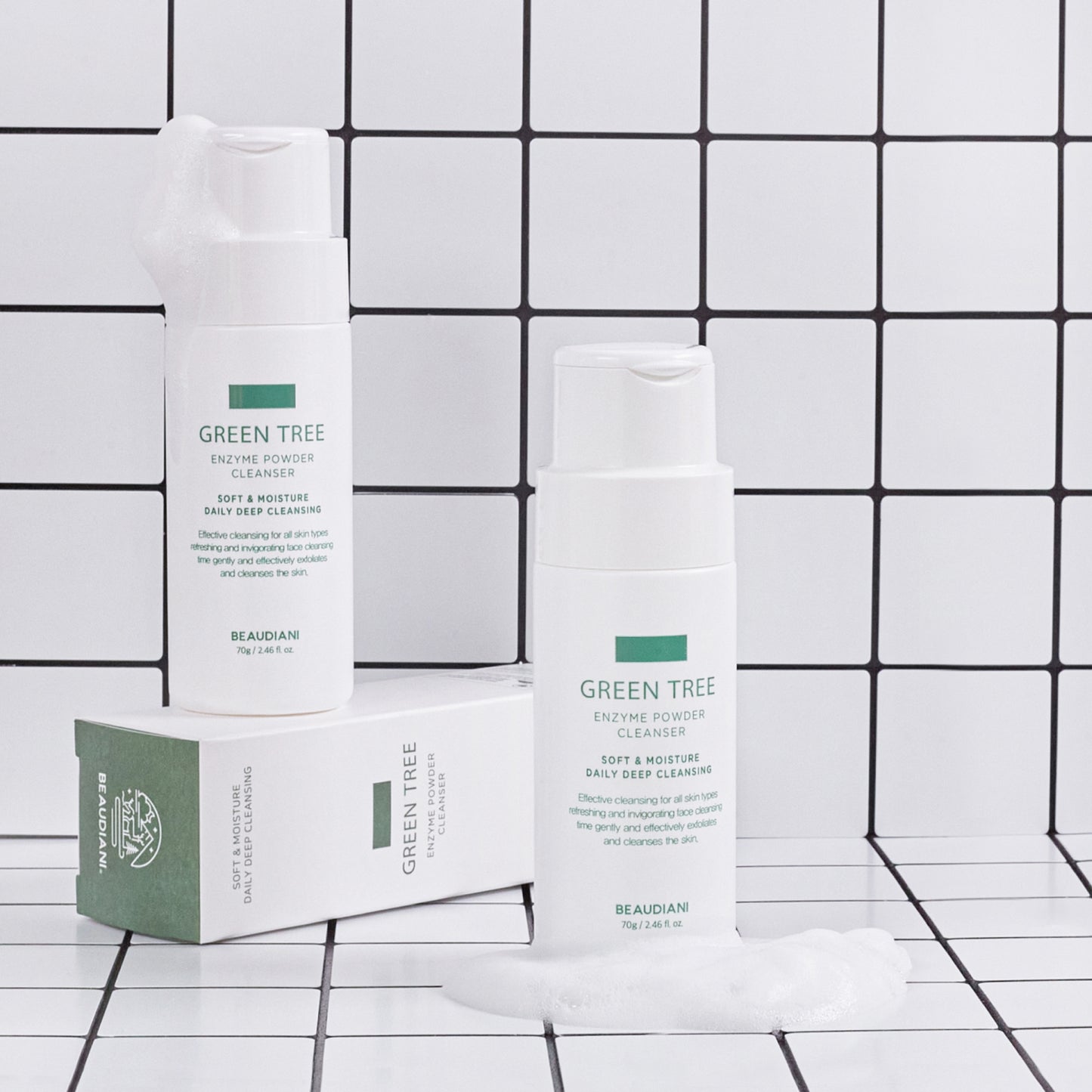 Beaudiani - Green Tree Enzyme Powder Cleanser 70g